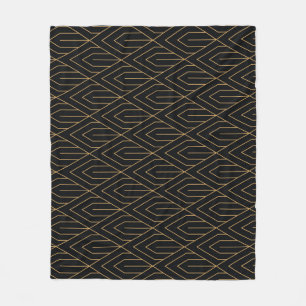 Art Deco: Vintage geometrische Tapete. Fleecedecke