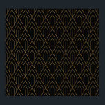 Art Deco: Vintage geometrische Tapete. Poster<br><div class="desc">Art Deco nahtlose Vintage Tapete Muster. Geometrischer dekorativer Hintergrund Geometrisches Art Deco Vintages Hintergrundbild: Klassischer Glamour. Art Deco Glamour: Geometrische Vintage Eleganz. Gatsby-Era Zigzags, Gold Lines - Zeitlose Schönheit. Kunst, Deko, Muster, Hintergrund, Gatsby, Gold, Schwarz, Luxus, Illustration, Neuland, Linie, geometrisch, Element, Blumen, Dekoration, Dekoration, Form, Geometrie, Gold, Diamant</div>