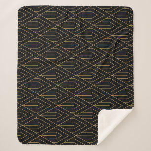Art Deco: Vintage geometrische Tapete. Sherpadecke