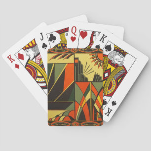 Art Deco vintage inspirierte Spielkarten