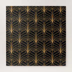 Art Deco, vintage minimalistisches Muster. Puzzle
