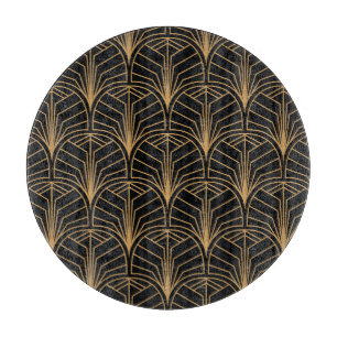 Art Deco, vintage minimalistisches Muster. Schneidebrett