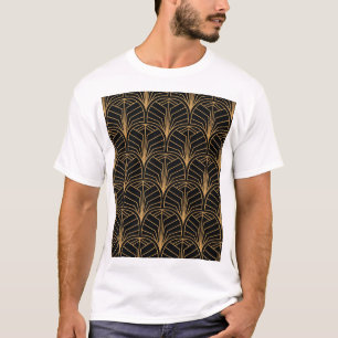 Art Deco, vintage minimalistisches Muster. T-Shirt