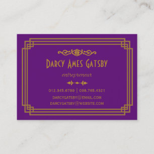 Art-Deco-Visitenkarten Visitenkarte