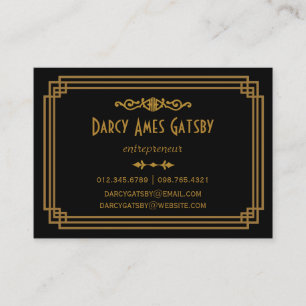 Art-Deco-Visitenkarten Visitenkarte