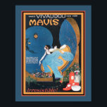Art Deco Vivaudou Mavis Ad 1920 Poster<br><div class="desc">Vintage,  1920er Jahre,  Art-Déco-Werbung für Vivaudou Mavs Parfümerie-Werbung. 11x14 hier gezeigt. Ebenfalls erhältlich in den Standard 8x10,  16x20,  sowie in Sondergrößen und Leinwand.</div>