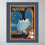 Art Deco Vivaudou Mavis Ad 1920 Poster<br><div class="desc">Vintage,  1920er Jahre,  Art-Déco-Werbung für Vivaudou Mavs Parfümerie-Werbung. 11x14 hier gezeigt. Ebenfalls erhältlich in den Standard 8x10,  16x20,  sowie in Sondergrößen und Leinwand.</div>