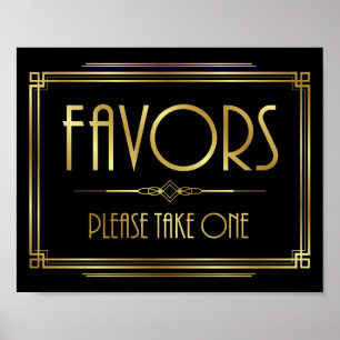 Art-Deco-VORTEILE - BITTE EINEN Sign Print Poster