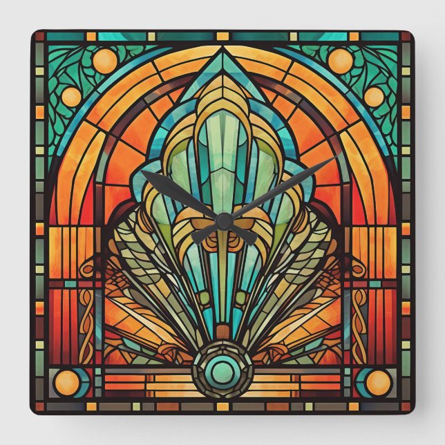 Art Deco Wanduhr (Vorderseite)