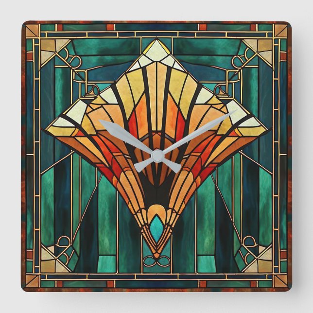 Art Deco Wanduhr (Vorderseite)