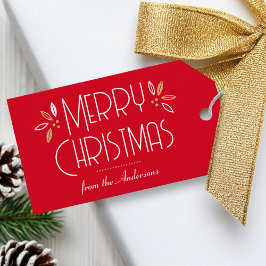 Art Deco Weihnachten Geschenkanhänger