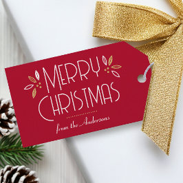 Art Deco Weihnachten Geschenkanhänger