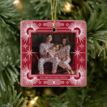 Art Deco Weihnachten Weihnachtsfeiertag Rot