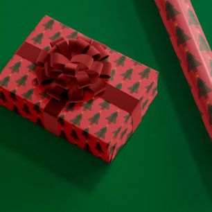 Art Deco Weihnachtsbaum Geschenkpapier