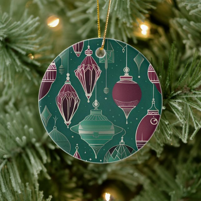 Art Deco Weihnachtsschmuck, Ornamente (Baum)