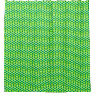 Art Deco Wellenmuster - Jade grün Duschvorhang