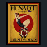 Art Deco Werbung für Monarch Cabernet 16 x 20 Poster<br><div class="desc">Niedliches,  Vintages Art Deco Werbeplakat für Monarch Cabernet Sauvignon 16 x 20.</div>
