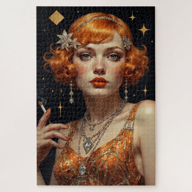 Art Deco Woman Puzzle (Vertikal)