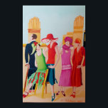 Art Deco Women Poster<br><div class="desc">Art Deco Women and Fashion Artwork Dieses Ölgemälde stammt aus meiner Art Deco Kollektion, die mit beruflicher Ölfarbe auf gedehnten, in die Galerie eingewickelten Leinwand entstand.</div>