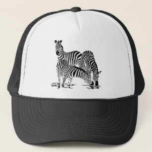 Art Deco Zebra Truckerkappe