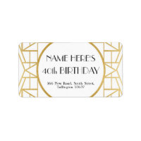 Art Deco zum Geburtstag Gatsby aus den 20er Jahren