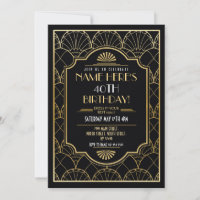 Art Deco zum Geburtstag Gatsby Party Gold der 1920