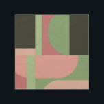 Art Deco Zusammensetzung Rosa und Grün #5 Holzdruck<br><div class="desc">Art Deco Zusammensetzung Rosa und Grün #5</div>