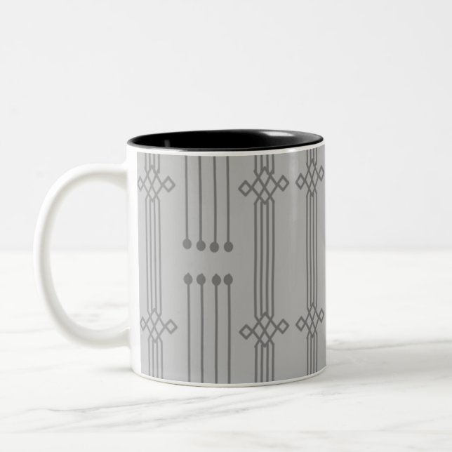 Art Deco Zweifarbige Tasse (Links)