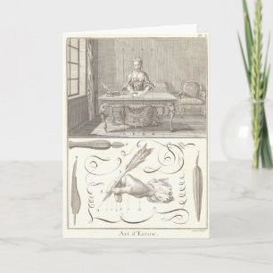 Art d'Ecrire Art of Writing Diderot Enzyklopädie Karte