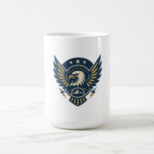 Art-Deko-AdlerEmblem — Geometrisches Wappen Kaffeetasse