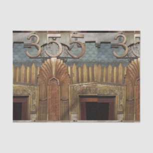Art Deko, Art Nouveau, Vintag, Original, Aufzug,d Seidenpapier
