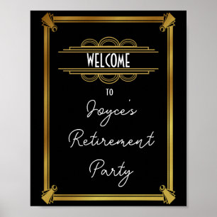 Art Deko Begrüßungsposter erstellen Sie Ihr eigene