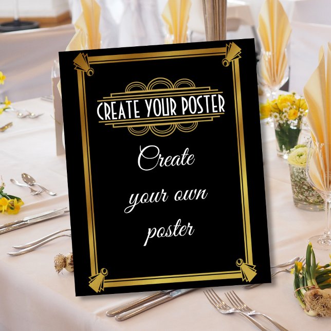 Art Deko Begrüßungsposter erstellen Sie Ihr eigene (Von Creator hochgeladen)