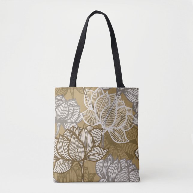 Art Deko Blume Muster. Blume (Vorderseite)