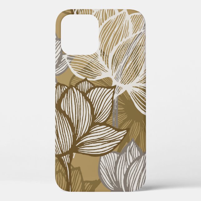 Art Deko Blume Muster. Blume Case-Mate iPhone Hülle (Rückseite)