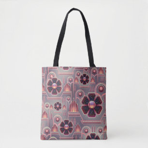 Art Deko Blume Muster Vintag florale geometrische