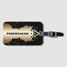 Art Deko elegantes Schwarz/Gold viktorianisch