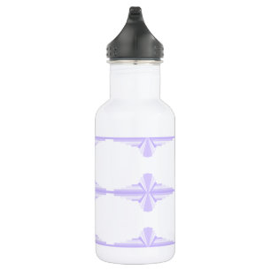 Art Deko Element in lila & lila Wasserflasche