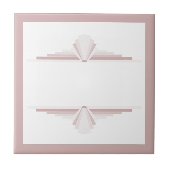 Art Deko Elemente in hellbraun Fliese (Vorderseite)