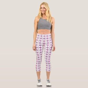 Art Deko Elemente in Pastellrosa Capri Leggings