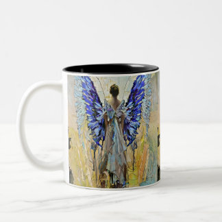 Art Deko Engel Zweifarbige Tasse