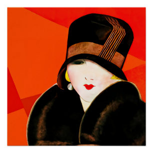 Art Deko Frauenportrait