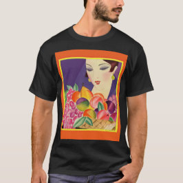 Art Deko Frauenportrait T-Shirt