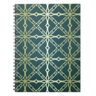 Art-Deko, geometrischer Vintager Luxus Notizblock
