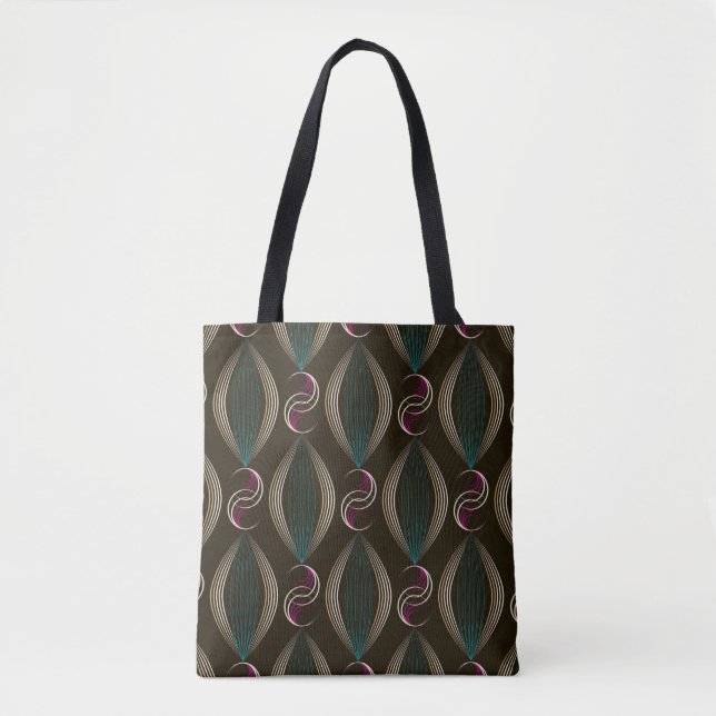Art Deko: geometrisches Vintages Muster. (Vorderseite)