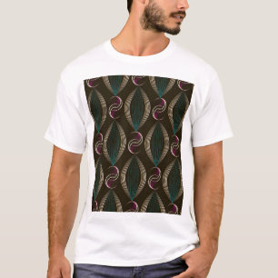 Art Deko: geometrisches Vintages Muster. T-Shirt