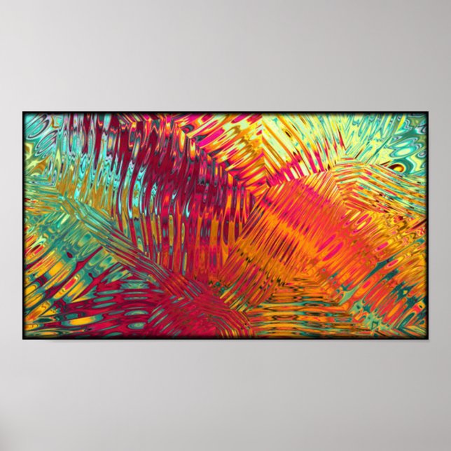 Art Deko Glasposter ab 14.95 Uhr (Vorne)