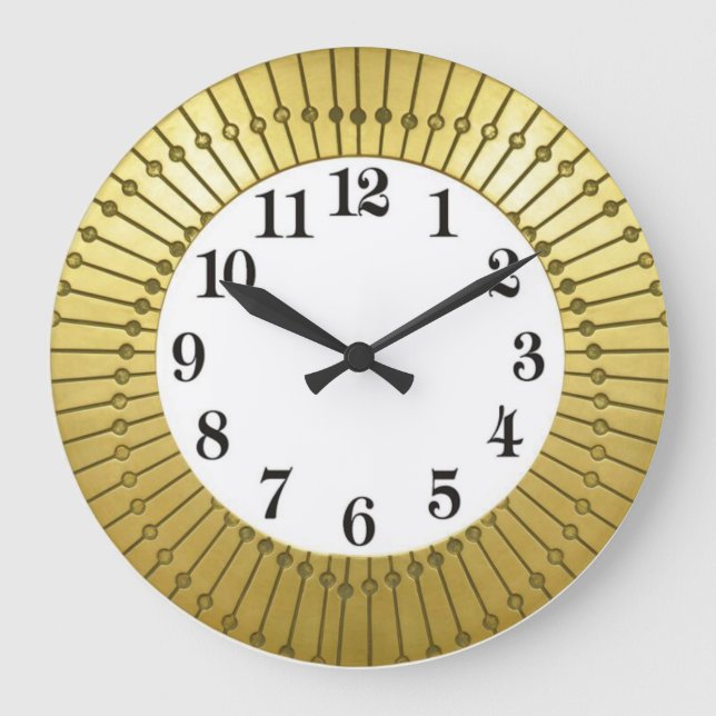 Art Deko Große Wanduhr (Vorderseite)