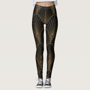 Art Deko: klassisches geometrisches Muster. Leggings