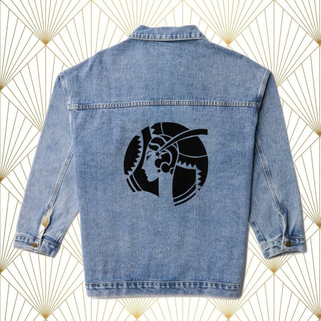 Art Deko Lady Denim Jacket Jeansjacke (Von Creator hochgeladen)